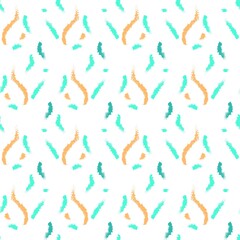 Brush strokes pattern. Seamless vector pattern with brush drawings for textiles, fabrics, wallpapers.