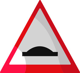 design of traffic signs and warnings red and white coloured icon vector 