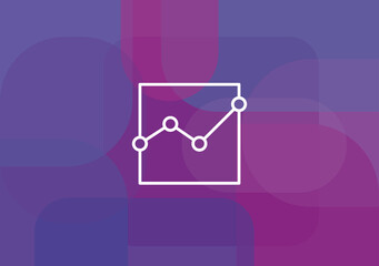 Graph icon. Business analytics chart symbol.