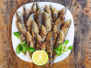 Plato de sardinas a la plancha