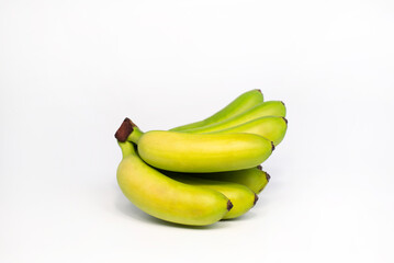 Bananas on a white background