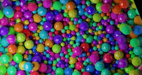 background of stone spheres made in 3D