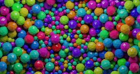 background of stone spheres made in 3D