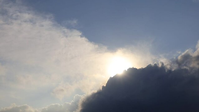 太陽と雲　動き　等速