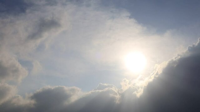 太陽と雲　動き　等速
