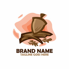 walnut fruit design logo vector. illustration walnut design vector