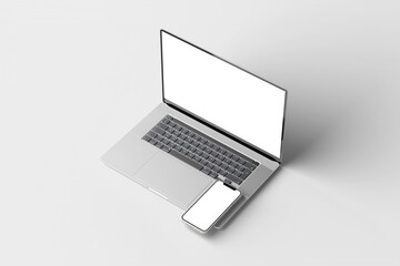 Laptop and Phone mockup