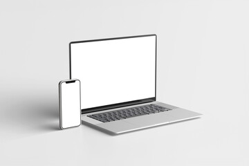 Laptop and Phone mockup