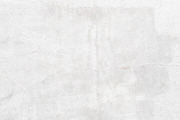 Cracked white wall surface, rough grunge background and texture