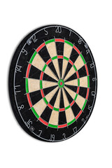 Dartboard isolated on white background.