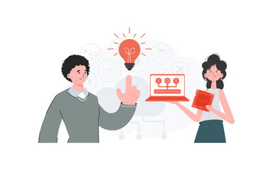 Internet of Things Team. IoT concept. Good for websites and presentations. Vector illustration.