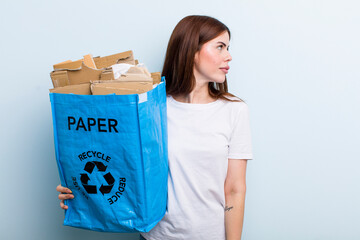 young adult pretty woman ecology concept
