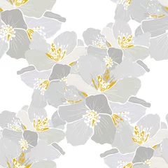 Zelfklevend Fotobehang floral seamless pattern © Chantal