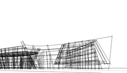 Modern architecture vector illustration