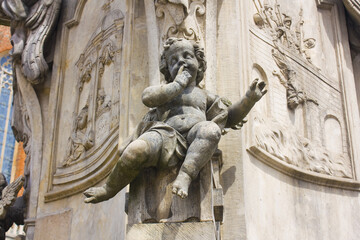 Fragment of John the Baptist Cathedral on Ostrow Tumski in Wroclaw	
