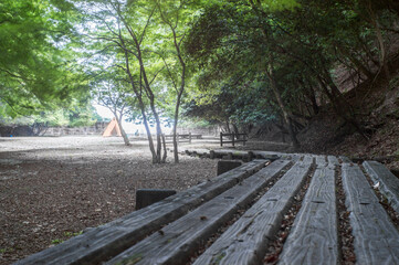 京都 音羽川砂防ダムの自然とキャンプ場