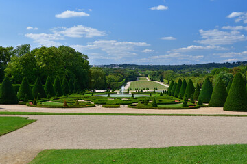 Hauts-de-Seine, France. A garden in Sceaux Park. August 24, 2021.