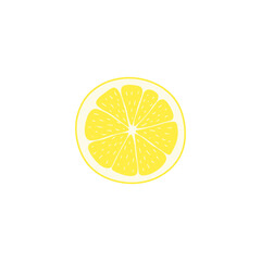 Vector image of a lemon slice