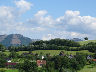 Fototapeta premium village in the mountains