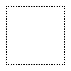 Square shape dotted icon vector symbol for creative graphic design ui element in a pictogram illustration