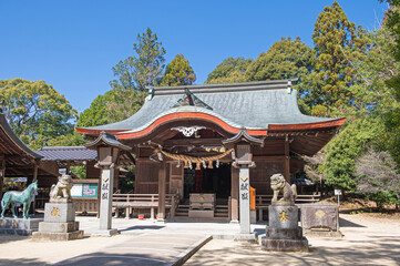 Fototapeta premium 筑紫神社の拝殿