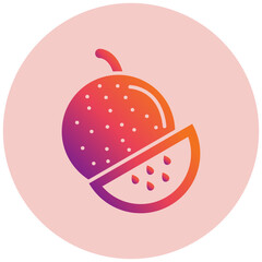Obraz premium Cantaloupe Icon