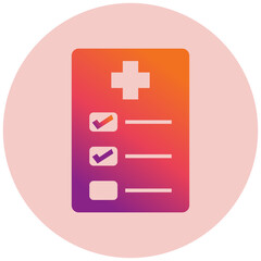 Fototapeta premium Medical Prescription Icon