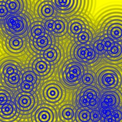 Yellow blue ukraine seamless pattern with circles