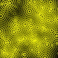 Golden black drops abstract background with circles