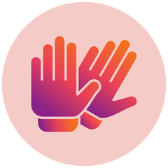 Obraz premium Rubber Gloves Icon