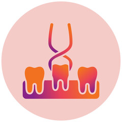 Obraz premium Tooth Extraction Icon