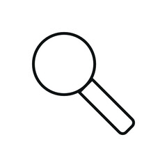 Editable magnifying search line icon. Vector illustration isolated on white background. using for website or mobile app