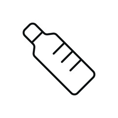 Editable thermometer line icon. Vector illustration isolated on white background. using for website or mobile app