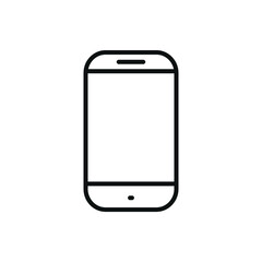 Editable smartphone line icon. Vector illustration isolated on white background. using for website or mobile app