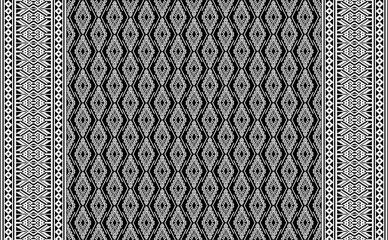 Black and white geometric seamless pattern. Simple regular background. Vector illustration