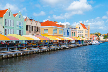 Curacao, Willemstad market along the quay, formerly floating fish market. © Nancy Pauwels