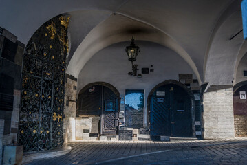 Stone Gate, one of the gates to the medieval town was built between 1242 and 1266 and got its present look in the 18th century, The Upper Town, Zagreb, Croatia