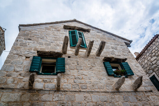 Old stone house in Radunica, a historic and charming downtown neighbourhood, Split, Croatia