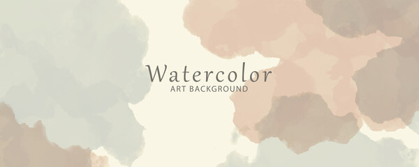 Watercolor vector template for your design.
Hand drawn illustration for art background for cards, flyer, poster, banner and cover design. Place for text. Pastel color watercolour texture.