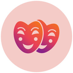 Fototapeta premium Carnival Mask Icon