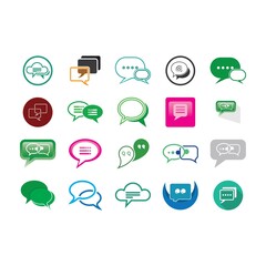 Speech bubble icon vector illustration