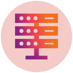 Fototapeta premium Server Icon