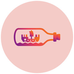 Ship In A Bottle Icon