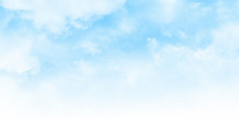 Naklejka na ściany i meble Abstract Blue Sky White Clouds Background Usage Texture Pattern Weather Climate