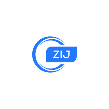 ZIJ letter design for logo and icon.ZIJ typography for technology, business and real estate brand.ZIJ monogram logo.vector illustration.