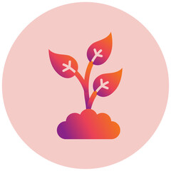 Sapling with leave Icon