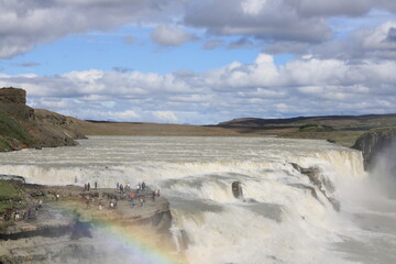 Gulfoss, catarata del norte de Islandia. 