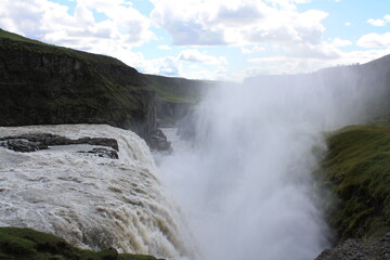 Gulfoss, catarata del norte de Islandia. 