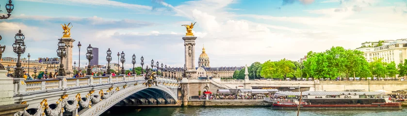 Papier Peint photo Pont Alexandre III Bridge of Alexandre III, Paris, France