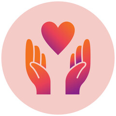 Hand With Heart Icon